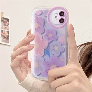 เคสโทรศัพท์มือถือ ซิลิโคนนิ่ม กันกระแทก ลายดอกไม้สีม่วง สําหรับ Huawei Y9 Prime 2019 Nova 9 8 7i 7 se Pro 5T Mate 40 30 20 P40 P30 Pro Nova 4e Honor 8X