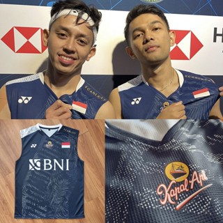 Rian Fajri Indonesia All England All England 2023 เสื้อยืดแขนกุด 10543 สําหรับเล่นแบดมินตัน