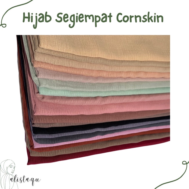 Cornskin Premium Quadrilateral Hijab โดย Alista