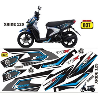 (Decal Yamaha X-Ride new 125 striping Variation xride 125 new garafis tahilland สติกเกอร์มอเตอร์ xride