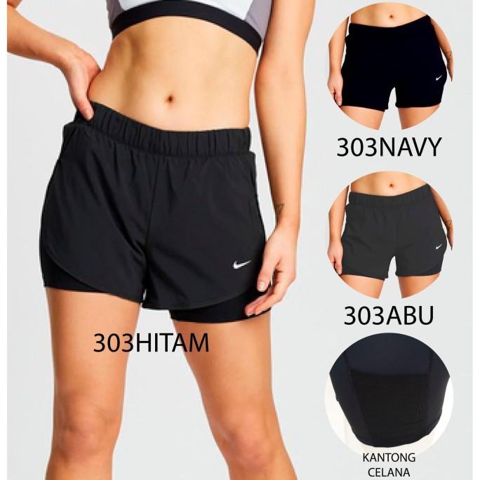 Nike FLEX 2in1 SHORT กางเกงวิ่งผู้หญิง Zumba Yoga กางเกงยิม Zumba