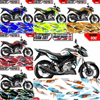 Vixion 2016 Striping/Vixion advance 2017 PROSTEER สติกเกอร์แปรผัน/Vixion แต่งขอบตัวถังรถมอเตอร์ไซค์ ลายกราฟฟิค