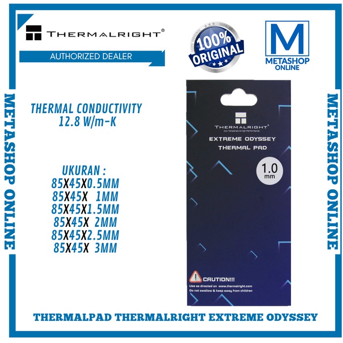 แผ่นกันความร้อน Thermalright Extreme Odyssey Gpu Vram Original 85X45X