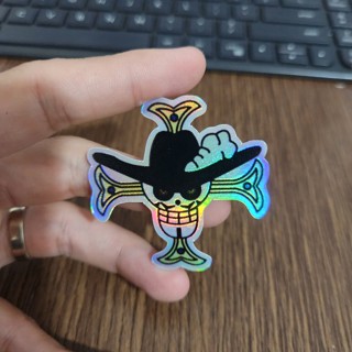 สติกเกอร์โฮโลแกรม ลายการ์ตูนวันพีช โลโก้ Mihawk PSH1801