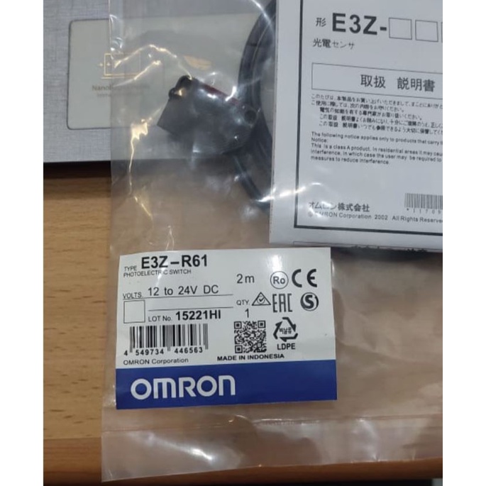E3Z-R61 E3Zr61 Omron โฟโตอิเล็กทริคเซนเซอร์ Pc21 E3Z R61