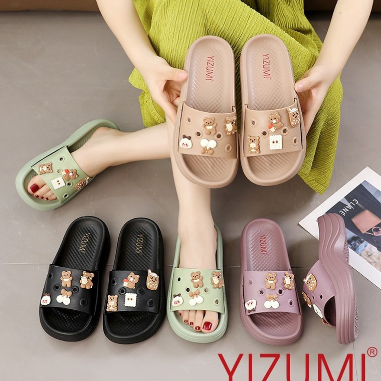 วิราล!!!! รองเท้าแตะผู้หญิง Fuji l รองเท้าแตะผู้หญิง Slop | รองเท้าแตะผู้หญิง Fuji Yizumi | L1975-YZ