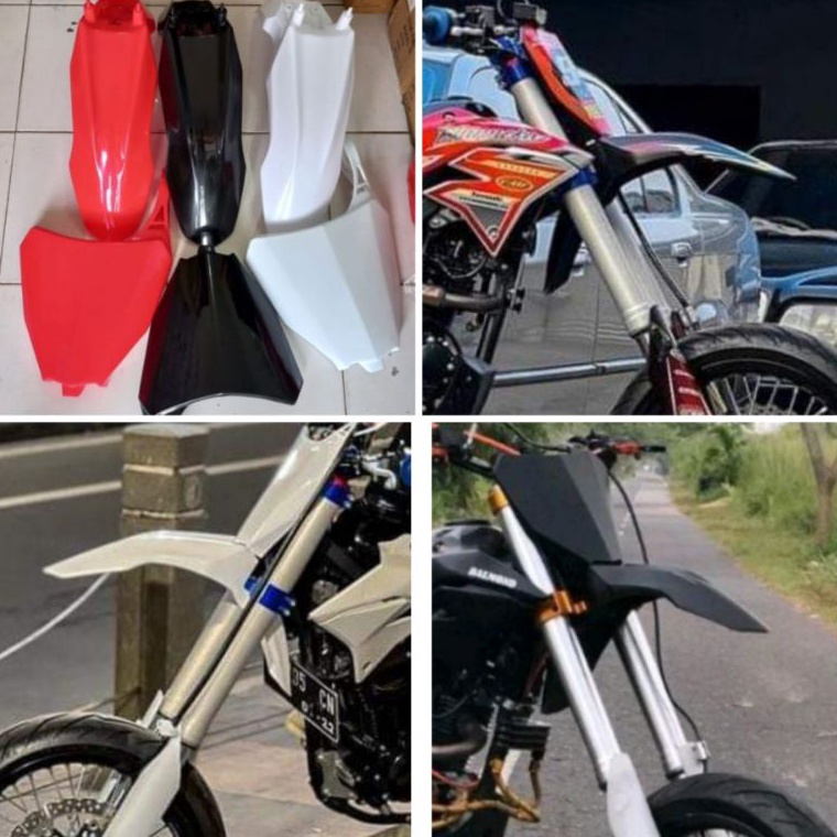 ไวรัล!.. บังโคลนหน้า crf 110 + crf 250/450 supermoto klx crf wr บอร์ด dtracker