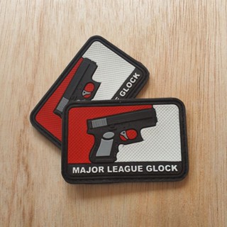 แผ่นยางโลโก้ major league gl0ck อุปกรณ์เสริมยุทธวิธี