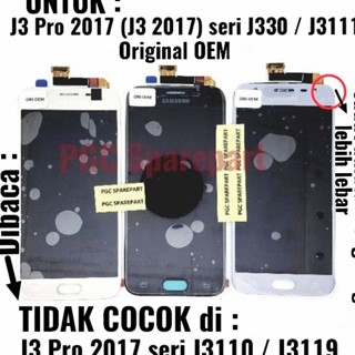 หน้าจอสัมผัส LCD ของแท้ OEM สามารถตัดกันได้ Samsung J3 Pro J330 J3 2017 - สีทอง