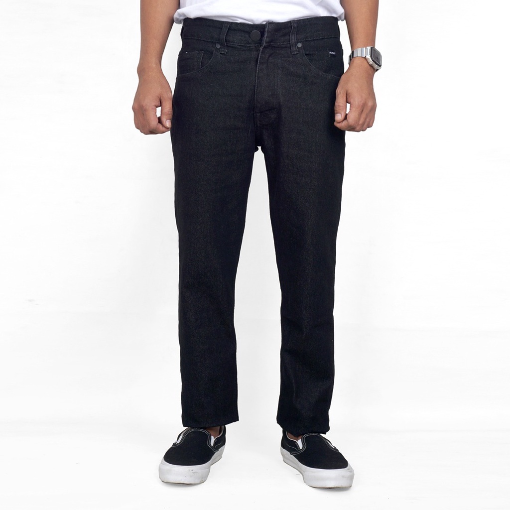 RCKLS.LTD กางเกงยีนส์เดนิมผู้ชาย กางเกงขายาว Denim Black Garment Indigo