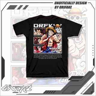 เสื้อยืด พิมพ์ลาย MONKEY D LUFFY ALL TRANSFORMS 200gsm