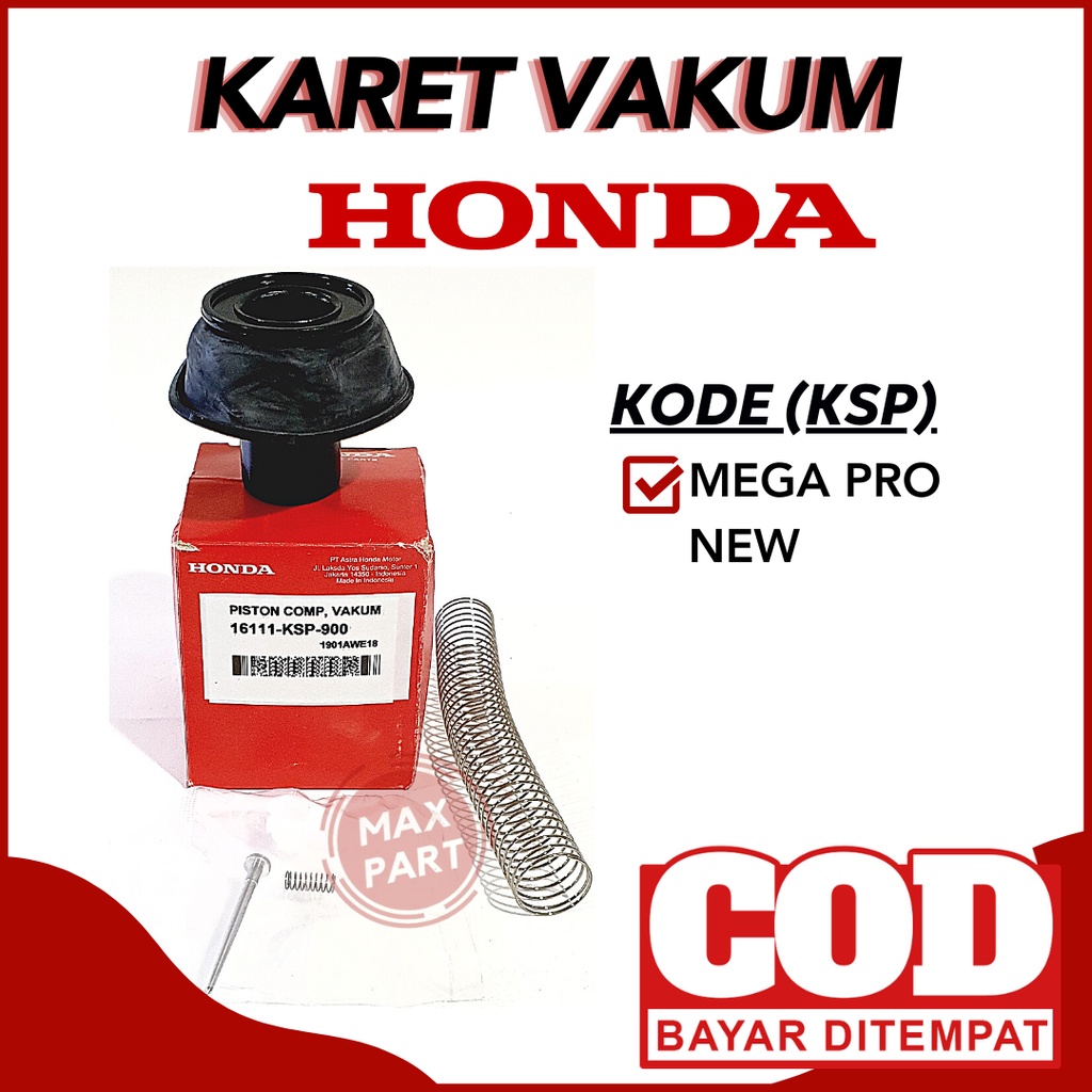 VACUUM RUBBER ASSY SET KSP VACUUM HONDA MEGA M PRO MPRO ใหม่