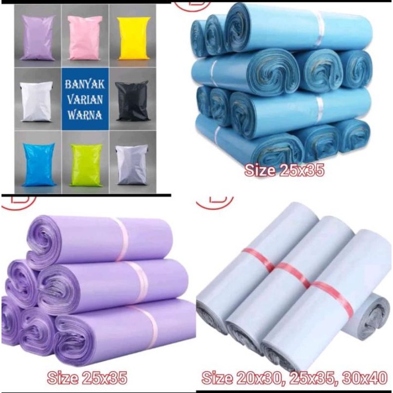 แพ็คพลาสติก ขนาด 20x30 และ 25x35/Polymair/plastic Packing olshop