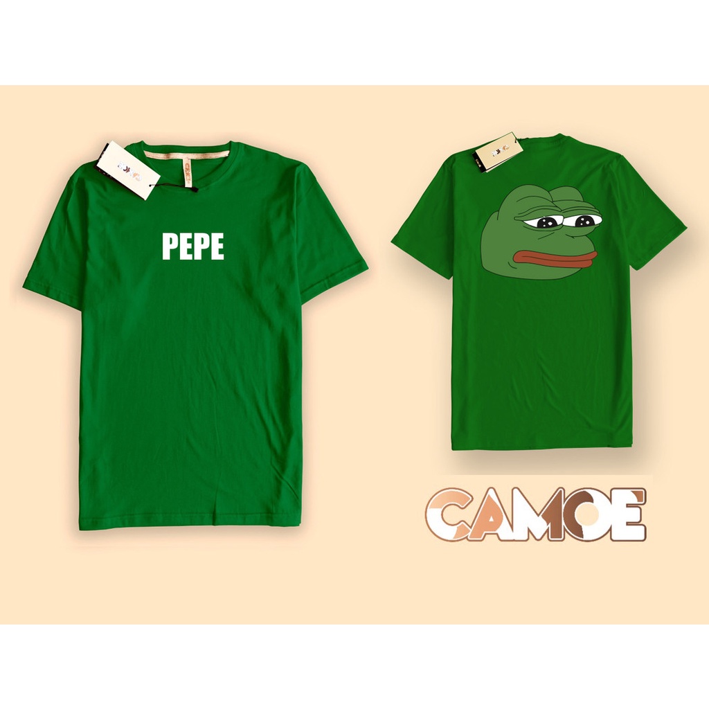 Pepe The Frog Sad Meme เสื้อยืดหลังด้านหน้า
