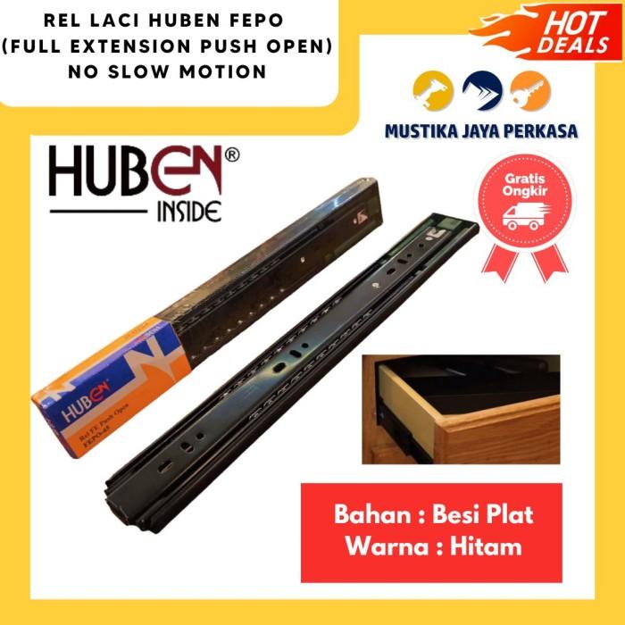 Huben Drawer Rail Full Extension Push Open Fepo Double Track Slow Motion