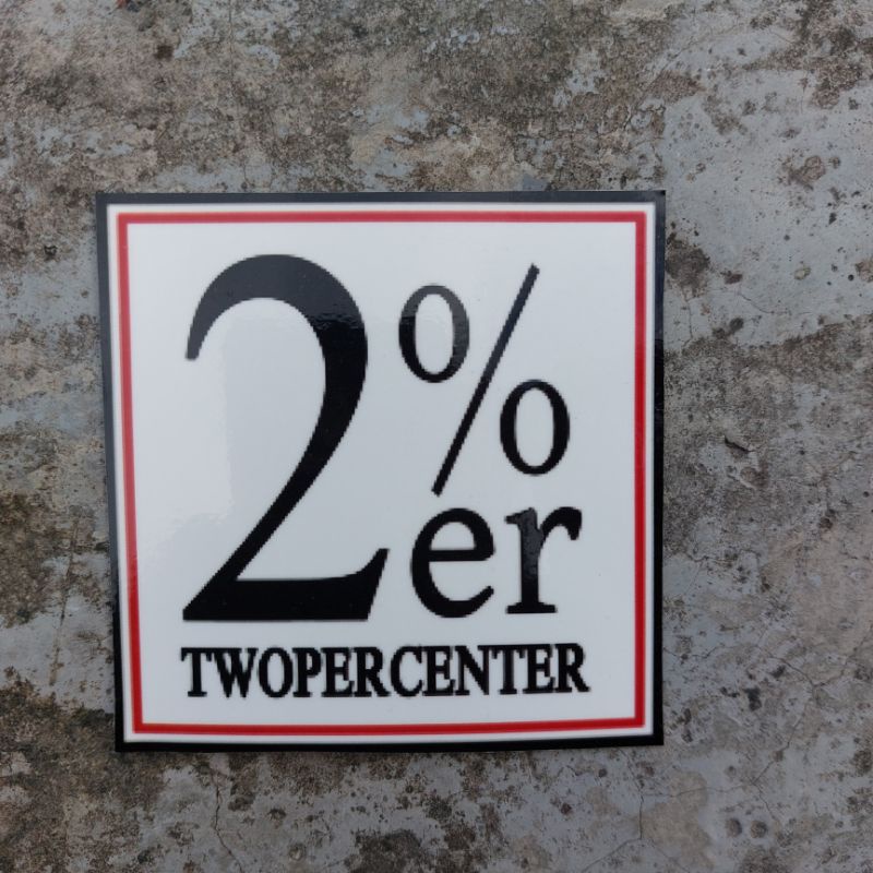 สติ๊กเกอร์ - TWOPERCENTER - CHOPPER
