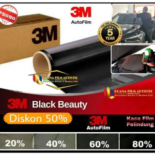 Hitam Vxm28 3M ฟิล์มติดหน้าต่างรถยนต์ 3M สีดํา 3M