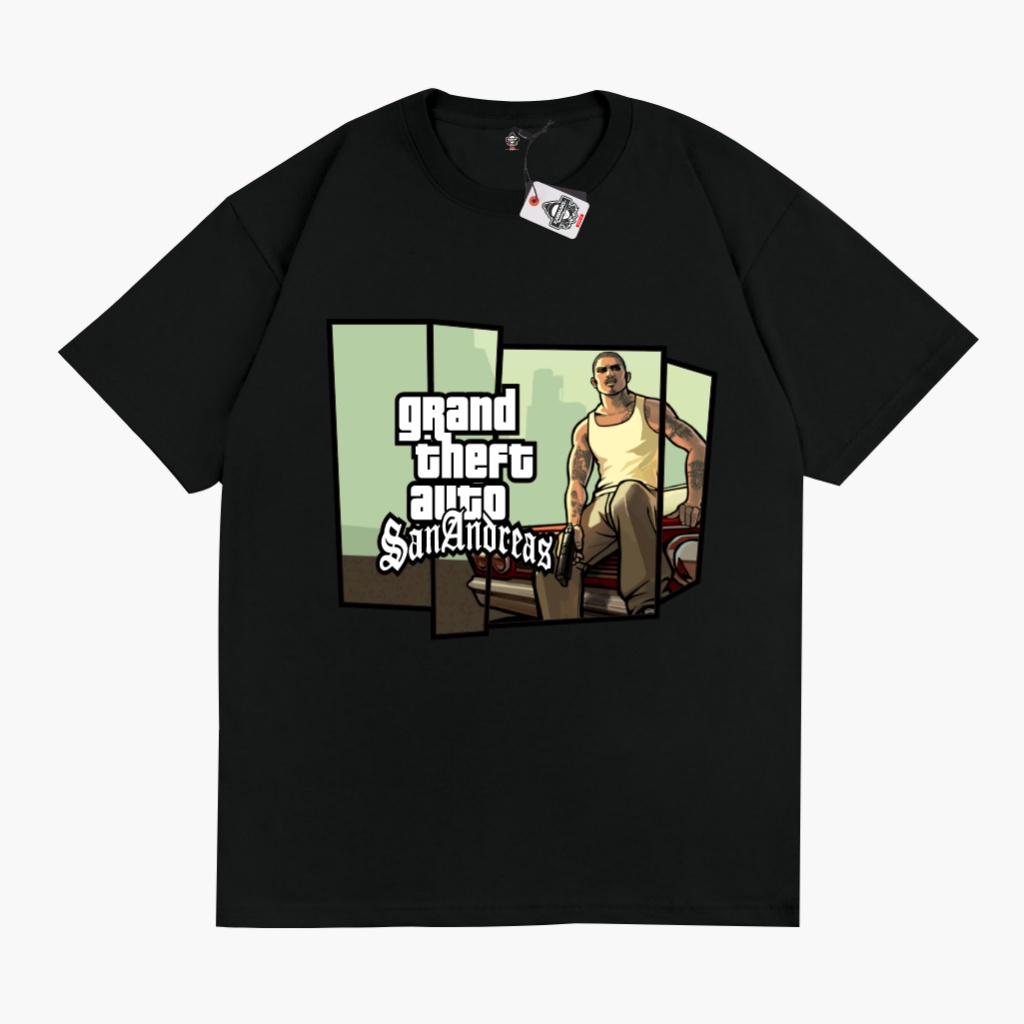 KRMK T-Shirt เสื้อ Distro Unisex GTA SAN ANDREAS ภาพเกม