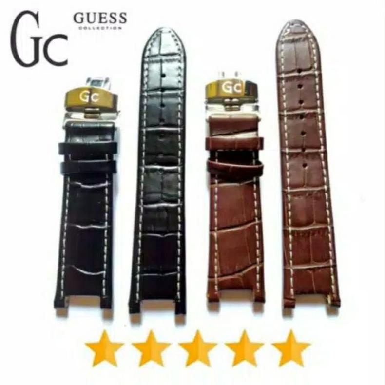 Awa603 LEATHER STRAP GC GUESS LEATHER Watch STRAP 22MM GUESS Watch STRAP + +
