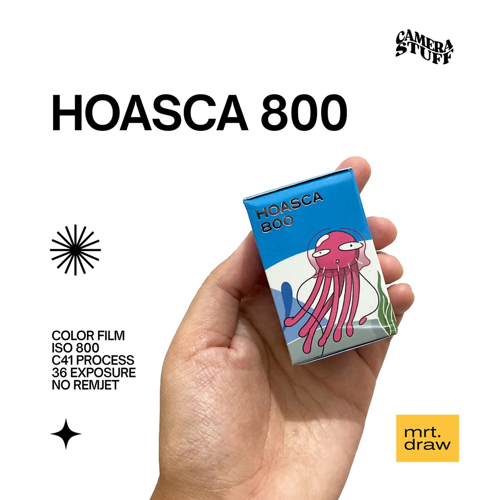 Hoasca ฟิล์มสีอะนาล็อก 800-35 มม., 36 Exposure - ฟิล์มม้วนอนาล็อก