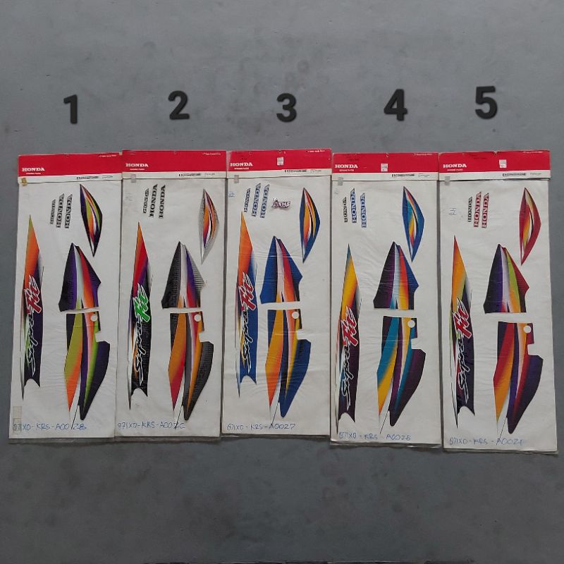 ต้นฉบับเก่า Supra Fit Stripe Striping สติกเกอร์รายการ 871X0 KRS A00/A10 ZB/ZC/ZD/ZE/ZF