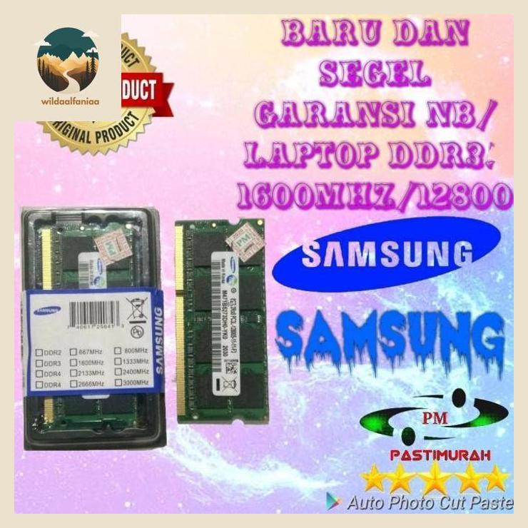 Ram NB LAPTOP DDR3 4GB 1600MHZ SODIMM SAMSUNG ของแท้ wildaalfaniaa
