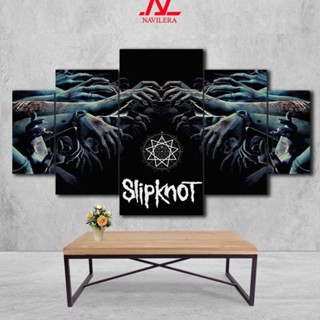 Tm โปสเตอร์แขวนผนัง SlIpknot 5 ชิ้น 1 ชิ้น 1 ชุด