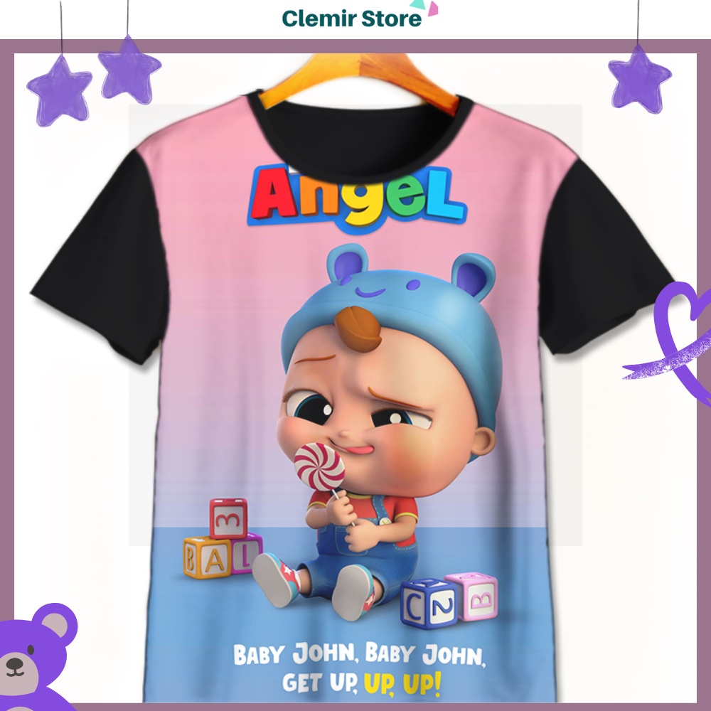 Baby John Little Angel Baby John เสื้อยืดเด็กสําหรับเด็กอายุ 1-12 ปี | Baby John Little Angel Baby J