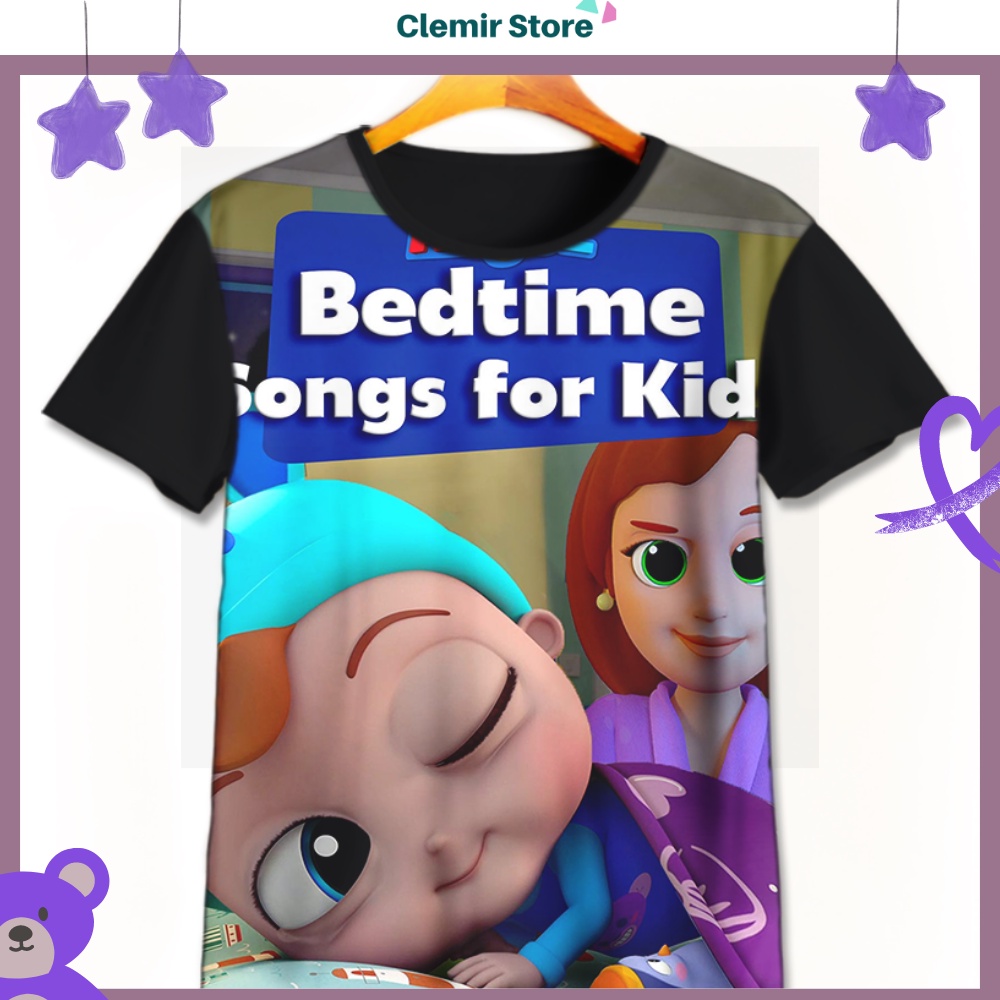 Baby John Little Angel Bedtime Song เสื้อยืดเด็กสําหรับเด็กอายุ 1-12 ปี | Baby John Little Angel Bed