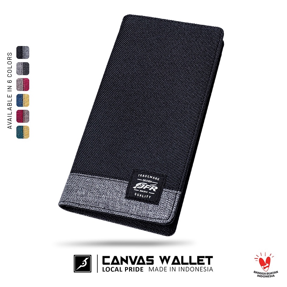 ล่าสุด ปล่อย..!! JFR JP15 Canvas Mens Long Wallet