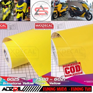 Scotlet Maxdecal สีเหลืองมันวาว 7500- G025/7500- G021 / สก๊อตเล็ตรถจักรยานยนต์ / สก๊อตเล็ตรถ / สก๊อตเล็ตตู้ปลา / สก๊อตเล็ตมันวาว / สติกเกอร์เงา / สติกเกอร์กันรอยขีดข่วน / สกอตเล็ตสีเหลืองอ่อน / สีเหลืองเข้ม / สีเหลือง / โลหะรูปลอกม้วนทีบอดี้