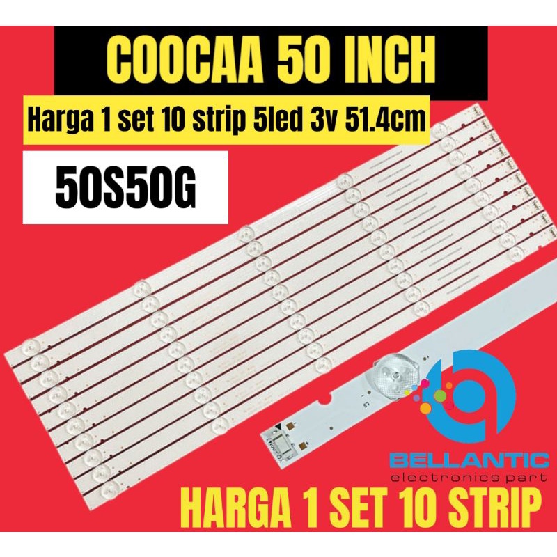 COOCAA 50 นิ้ว LED TV BACKLIGHT 50S50G COOCAA LED TV BACKLIGHT