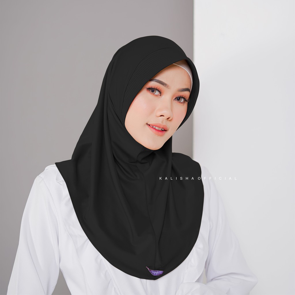 Sporty Hijab Bergo Hamidah Instant Veil Daily Hijab Volleyball Futsal Badminton Hijab Sport Jersey Pet Antem Cool สบายโดย Kalishaofficial