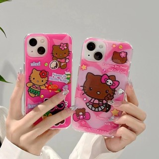 เคสโทรศัพท์มือถือแบบนิ่ม tpu ลายแมวสีน้ําตาลเข้ม สําหรับ iPhone 14 14promax 14pro 11 12 12PRO 12PROMAX 13 13pro 13promax