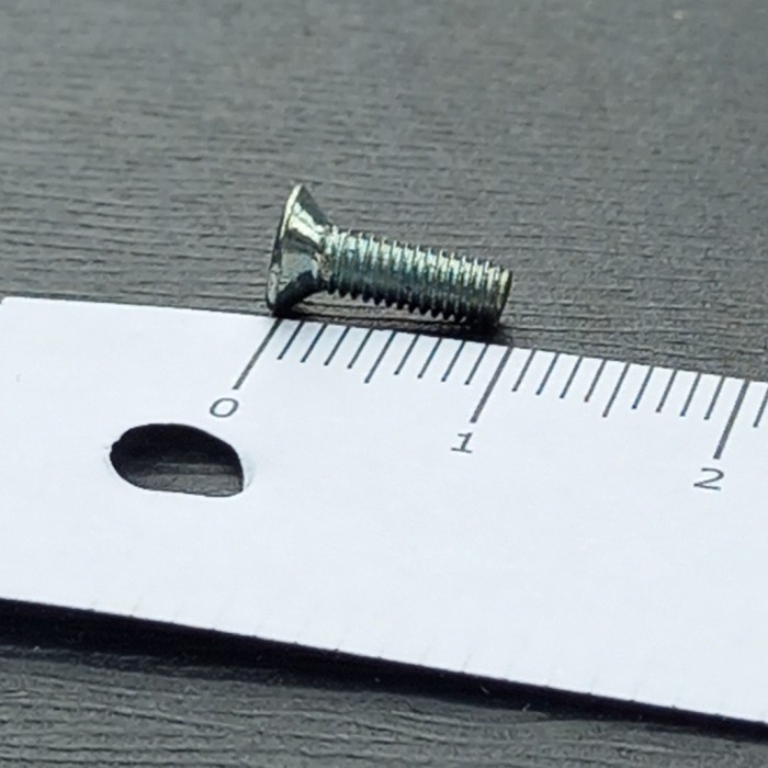 Kr18 M3 X 8 Countersunk Machine Screw Versank Bolt 3 มม.หัวแบน (10 ชิ้น)