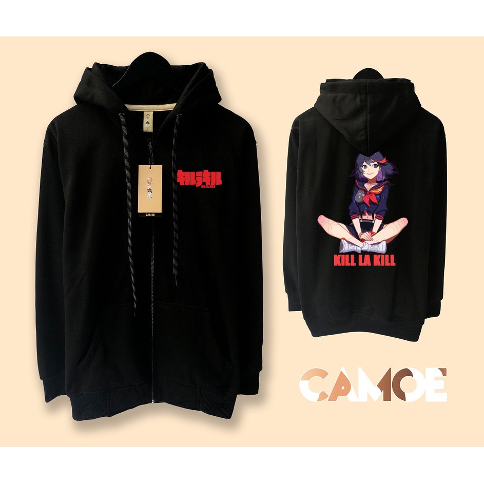 Kill La Kill Ryuko Matoi เสื้อแจ็คเก็ตมีฮู้ดมีซิปอนิเมะ