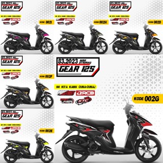 สติกเกอร์ติดตกแต่งเกียร์ สําหรับ Yamaha GEAR 125 Decal Variation Mio GEAR Sticker GEAR 125