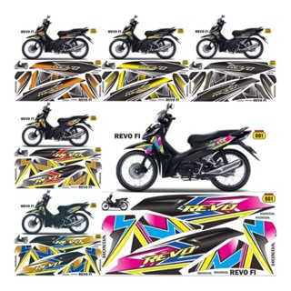 สติกเกอร์ สําหรับ Honda Revo fi Decal Revo absolute Striping Variation