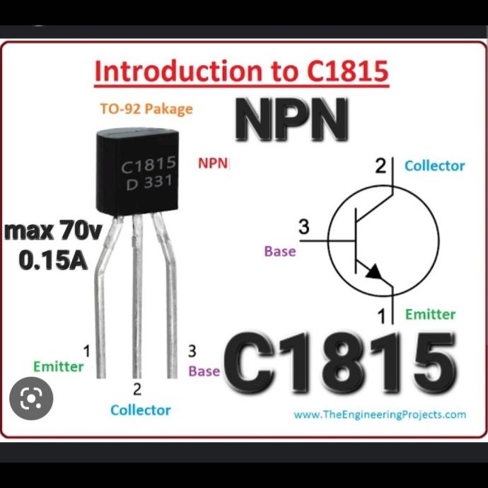 C1815 Npn ทรานซิสเตอร์ 2Sc1815 2Sc C 1815 Npn