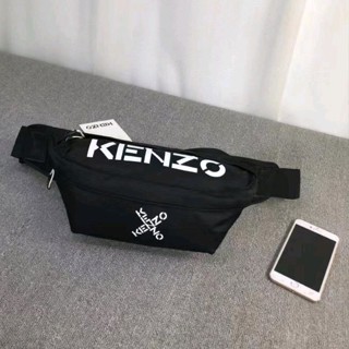 กระเป๋าสะพายข้าง kanzo cross logo bumbag kenjo Black series X kz