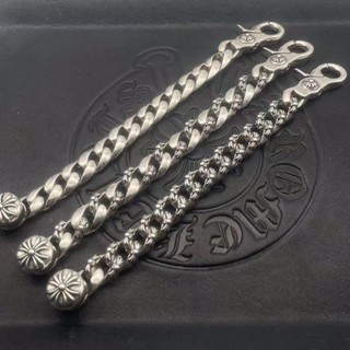 Chrome HEARTS สร้อยข้อมือเงินสเตอร์ลิง 925 สไตล์ฮิปฮอป พังก์ เรโทร