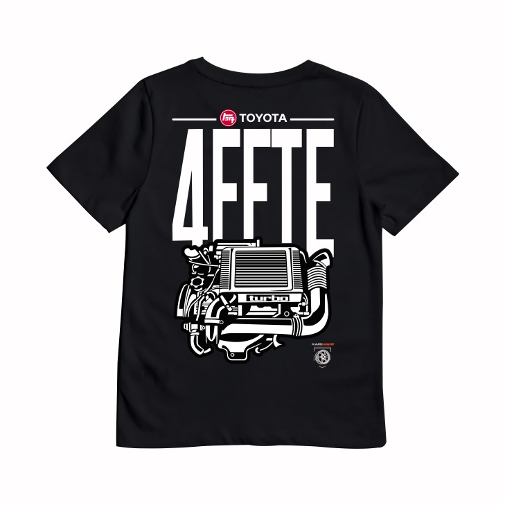 MESIN KRMK เสื้อยืด Distro สําหรับเด็ก Unisex พร้อม TOYOTA 4E-FTE TURBO STARLET COROLLA ENGINE Image