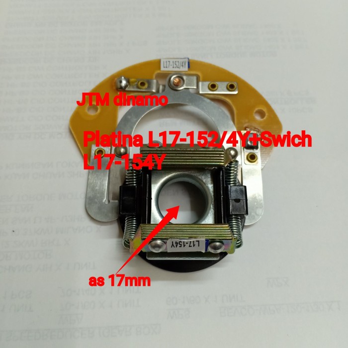 Platinum L17-152/4Y + สวิตช์ L17-154Y-Platinum Electro Mtor 1Phase-Dynamo