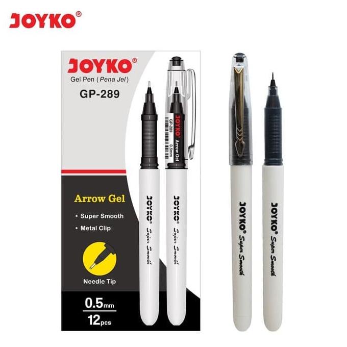 ปากกาเจล Joyko Gp-289 Arrow Gel Pen 0.5 มม. 1 กล่อง 12 ชิ้น