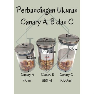 Canary C ชุดโหลแก้วสุญญากาศ สเตนเลส (6 ชิ้น) พร้อมส่ง