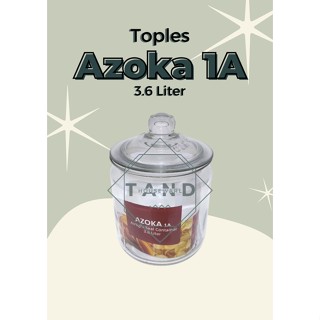 Azoka 1A Dlx โหลแก้วสุญญากาศ ขนาด 3.6 ลิตร พร้อมฝา (1 ชิ้น)