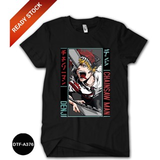 เสื้อยืด ผ้าฝ้าย ลาย Chainsaw Man 24s สําหรับเด็ก DTF-A376