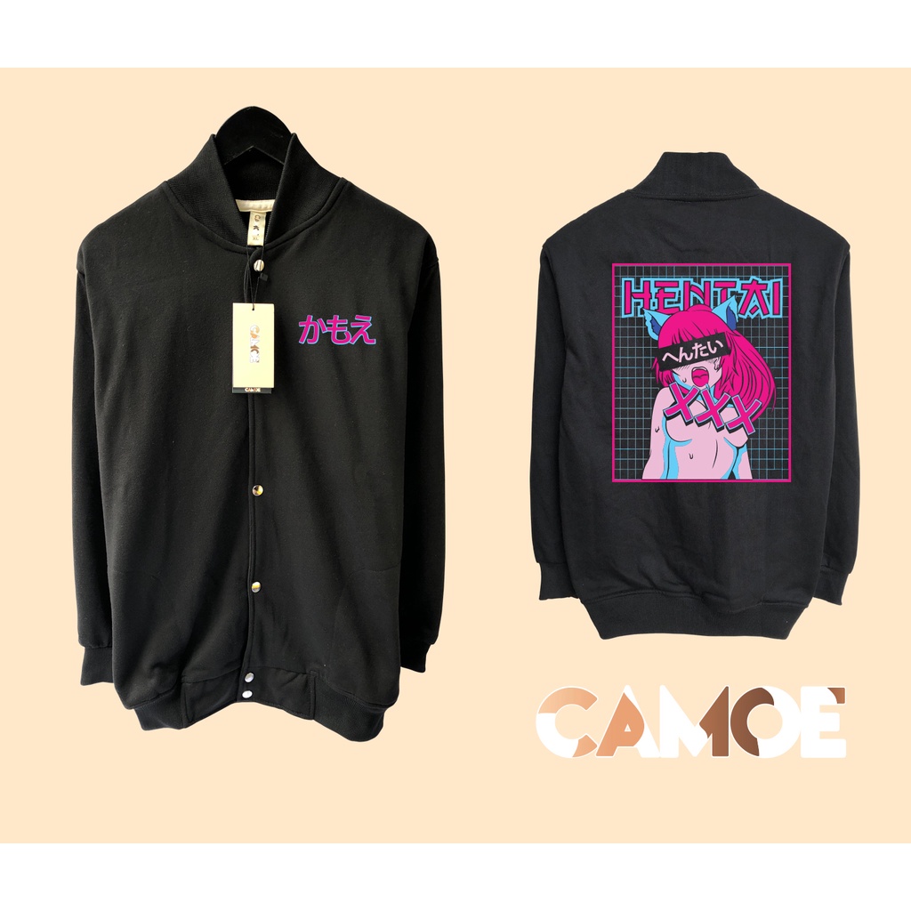 Premium Varsity Jacket CAMOE Anime Hentai 3D Neon