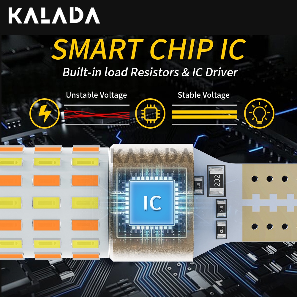 หลอดไฟตัดหมอก LED T15 W16W สําหรับจอดรถมอเตอร์ไซค์ 2 ชิ้น - รูปที่ 6