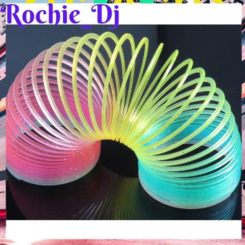 Qixing Toys Slinky Spring Rainbow Spring Toy - Mcs8709 สีสุ่ม